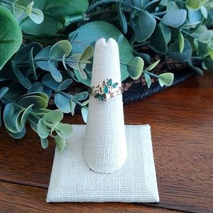 10k solid Gold Emerald ring